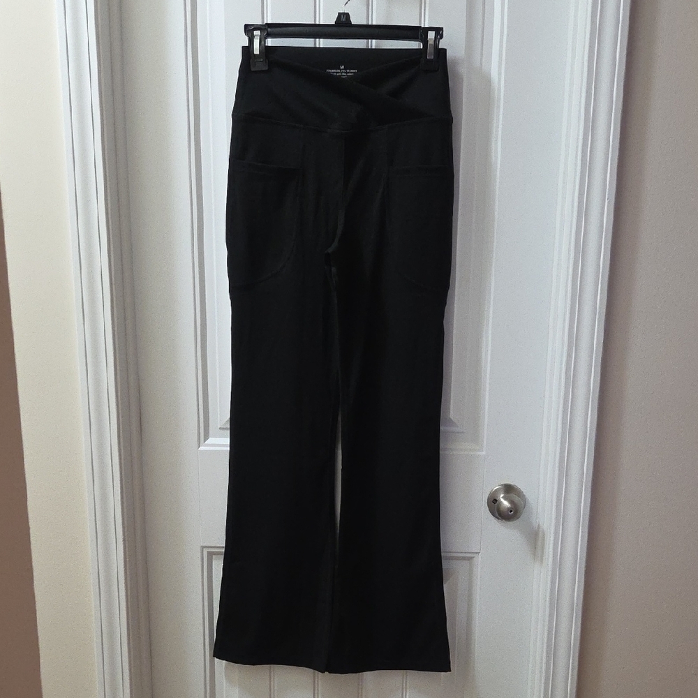 High-Rise Black Flare Comfort Leggings
